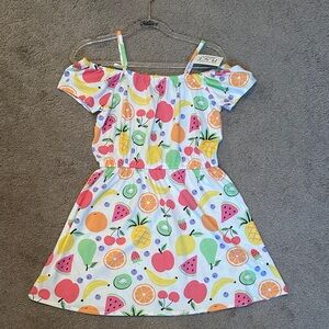 Girls Fruit Print Dress 5T